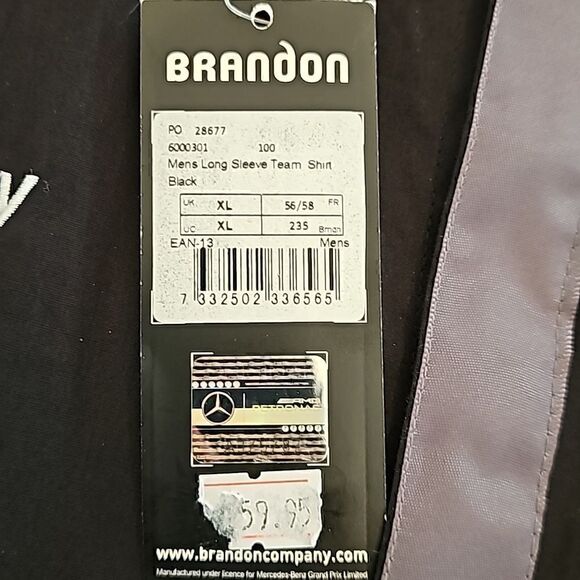 Mens Longsleeve Dress Shirt Team Petronas AMG Race Car F1 Formula One Mercedes - Picture 2 of 9